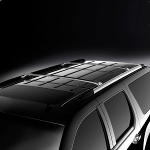 Cadillac Escalade 2007-2013 - Поперечины под рейлинги к-т 2 шт. (Цвет: черный/хром). фото, цена
