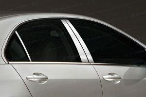 Acura RL 2005-2010 - Накладки на стойки хромированные, комплект 6 штук. (SES) фото, цена