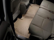 Lexus GX 2010-2024 - Коврики резиновые с бортиком, задние, бежевые. (WeatherTech) фото, цена