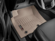 Toyota Land Cruiser Prado 2013-2016 - Коврики резиновые с бортиком, передние, бежевые. (WeatherTech) фото, цена