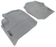 Toyota Land Cruiser 1998-2007 - Коврики резиновые с бортиком, передние, серые. (WeatherTech) фото, цена