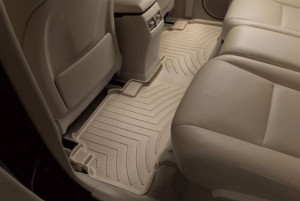 Lexus RX 2009-2015 - Коврики резиновые с бортиком, задние, бежевые. (WeatherTech) фото, цена
