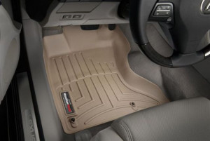 Lexus GS 2006-2012 - (AWD) Коврики резиновые с бортиком, передние, бежевые. (WeatherTech) фото, цена