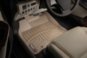 Lexus HS 2010-2012 - Коврики резиновые с бортиком, передние, бежевые. (WeatherTech) фото, цена