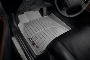 Lexus LS 2006-2012 - Коврики резиновые с бортиком, передние, серые. (WeatherTech) фото, цена