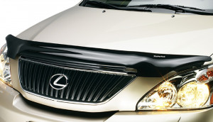 Lexus RX 2003-2008 - Дефлектор капота (мухобойка), темный. (Weathertech) фото, цена
