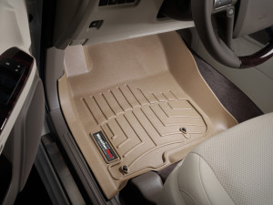 Toyota 4Runner 2010-2012 - Коврики резиновые с бортиком, передние, бежевые. (WeatherTech) фото, цена