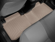 Toyota Corolla 2014-2024 - Коврики резиновые с бортиком, задние, бежевые. (WeatherTech) фото, цена