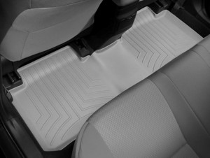 Toyota Corolla 2014-2024 - Коврики резиновые с бортиком, задние, серые. (WeatherTech) фото, цена