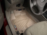 Toyota Corolla 2009-2013 - Коврики резиновые с бортиком, передние, бежевые. (WeatherTech) фото, цена