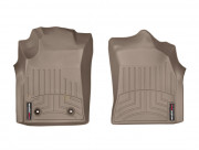 Toyota Hilux 2012-2014 - Коврики резиновые с бортиком, передние, бежевые. (WeatherTech) фото, цена