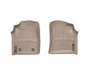 Toyota Hilux 2012-2014 - Коврики резиновые с бортиком, передние, бежевые. (WeatherTech) фото, цена