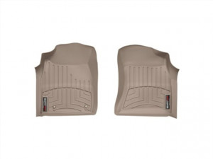 Toyota Hilux 2006-2011 - Коврики резиновые с бортиком, передние, бежевые. (WeatherTech) фото, цена