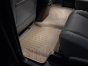 Toyota Sequoia 2008-2021 - Коврики резиновые с бортиком, задние, бежевые. (WeatherTech) фото, цена