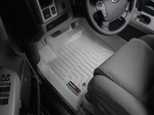Toyota Sequoia 2008-2012 - Коврики резиновые с бортиком, передние, серые. (WeatherTech) фото, цена