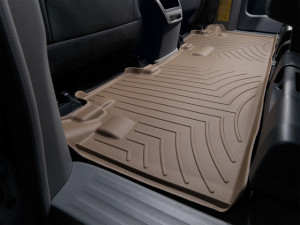 Toyota Sienna 2011-2019 - (8 мест) Коврики резиновые с бортиком, задние, бежевые. (WeatherTech) фото, цена