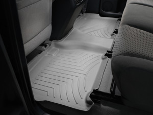 Toyota Tundra 2007-2012 - (CrewMax) Коврики резиновые с бортиком, задние, серые. (WeatherTech) фото, цена