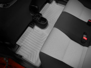 Toyota Yaris 2012-2014 - Коврики резиновые с бортиком, задние, серые. (WeatherTech) фото, цена