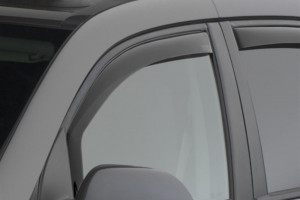 Subaru Forester 2009-2012 - Дефлекторы окон (ветровики), передние, темные. (WeatherTech)                               фото, цена