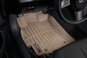 Subaru Impreza 2012-2016 - Коврики резиновые с бортиком, передние, бежевые. (WeatherTech) фото, цена