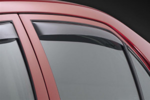 Subaru Impreza 2012-2014 - (Hatchback) Дефлекторы окон (ветровики), задние, темные. (WeatherTech) фото, цена