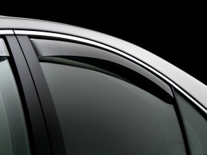 Subaru Legacy 2010-2014 - Дефлекторы окон (ветровики), задние, темные. (WeatherTech) фото, цена