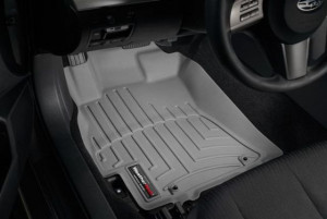 Subaru XV 2013-2016 - Коврики резиновые с бортиком, передние, серые. (WeatherTech) фото, цена
