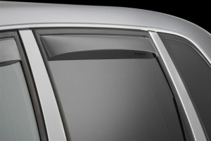 Volkswagen Touareg 2003-2010 - Дефлекторы окон (ветровики), задние, светлые. (WeatherTech) фото, цена