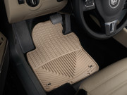 Volkswagen Passat CC 2009-2016 - Коврики резиновые, передние, бежевые. (WeatherTech) фото, цена