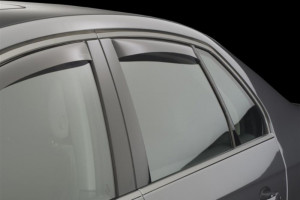 Volkswagen Jetta 2005-2010 - Дефлекторы окон (ветровики), задние, темные. (WeatherTech) фото, цена