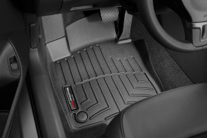 Volkswagen Passat 2012-2014 - Коврики резиновые с бортиком, передние, черные. (WeatherTech) фото, цена