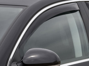 Volkswagen Passat 2005-2011 - Дефлекторы окон (ветровики), передние, темные. (WeatherTech)                    фото, цена