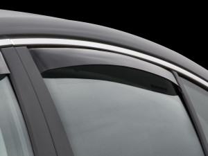 Volkswagen Passat 2005-2011 - Дефлекторы окон (ветровики), задние, темные. (WeatherTech) фото, цена