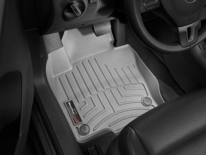 Volkswagen Tiguan 2009-2016 - Коврики резиновые с бортиком, передние, серые. (WeatherTech) фото, цена
