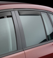 Volkswagen Tiguan 2009-2014 - Дефлекторы окон (ветровики), задние, темные. (WeatherTech) фото, цена