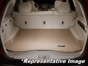 Land Rover Range Rover Sport 2013-2021 - Коврик резиновый с бортиком в багажник, бежевый. WeatherTech фото, цена