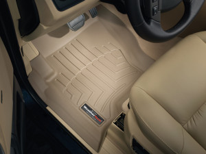 Land Rover Range Rover Sport 2005-2008 - Коврики резиновые с бортиком, передние, бежевые. (WeatherTech) фото, цена