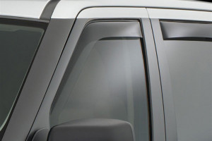 Land Rover Evoque 2012-2014 - Дефлекторы окон (ветровики), передние, темные. (WeatherTech) фото, цена