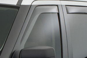 Land Rover Evoque 2012-2014 - Дефлекторы окон (ветровики), передние, светлые. (WeatherTech) фото, цена