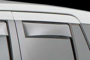 Land Rover Evoque 2012-2014 - Дефлекторы окон (ветровики), задние, светлые. (WeatherTech) фото, цена