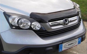 Honda CRV 2007-2010 - Дефлектор капота (мухобойка), темный. (Airplex) фото, цена