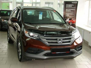 Honda CRV 2012-2015 - Дефлектор капота (мухобойка), темный. (SIM) фото, цена