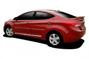 Hyundai Elantra 2010-2014 - Молдинги хромированные к-т 4 шт. (DAWN) фото, цена