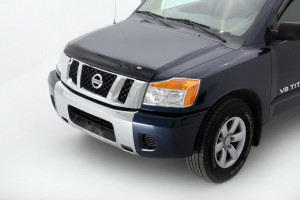 Nissan Titan 2004-2011 - Дефлектор капота (мухобойка), темный. (AVS) фото, цена