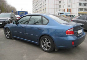 Subaru Legacy 2003-2009 - Дефлекторы окон (ветровики), комлект 2 штуки. (Lavita) фото, цена