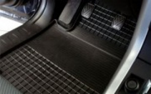 Peugeot 308 2011-2013 - Коврики резиновые, темно-серые, комплект 4 штуки, Doma. фото, цена