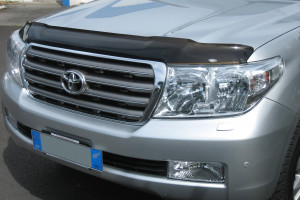 Toyota Land Cruiser 2008-2011 - Защита передних фар, прозрачная. (Airplex)  фото, цена
