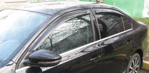 Volkswagen Jetta 2011-2014 - Дефлекторы окон (ветровики), комлект. (EGR) фото, цена
