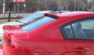 Mazda 3 2003-2008 - Спойлер на заднее стекло, под покраску (UA)  фото, цена