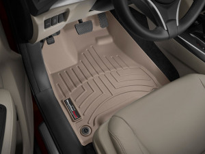 Acura MDX 2014-2024 - Коврики резиновые с бортиком, передние, бежевые. (WeatherTech) фото, цена